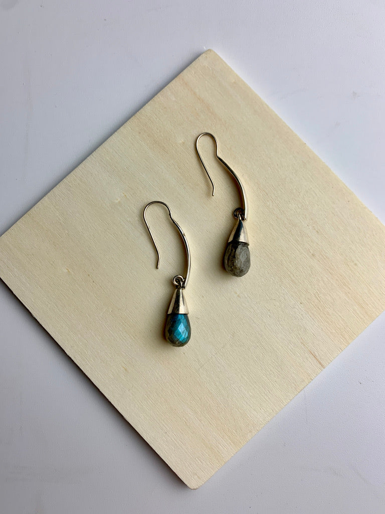 Keira Drop Earrings- Labradorite