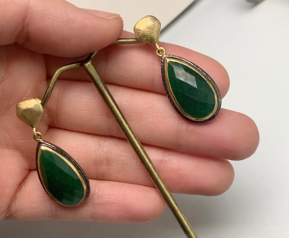Helena Emerald Earrings
