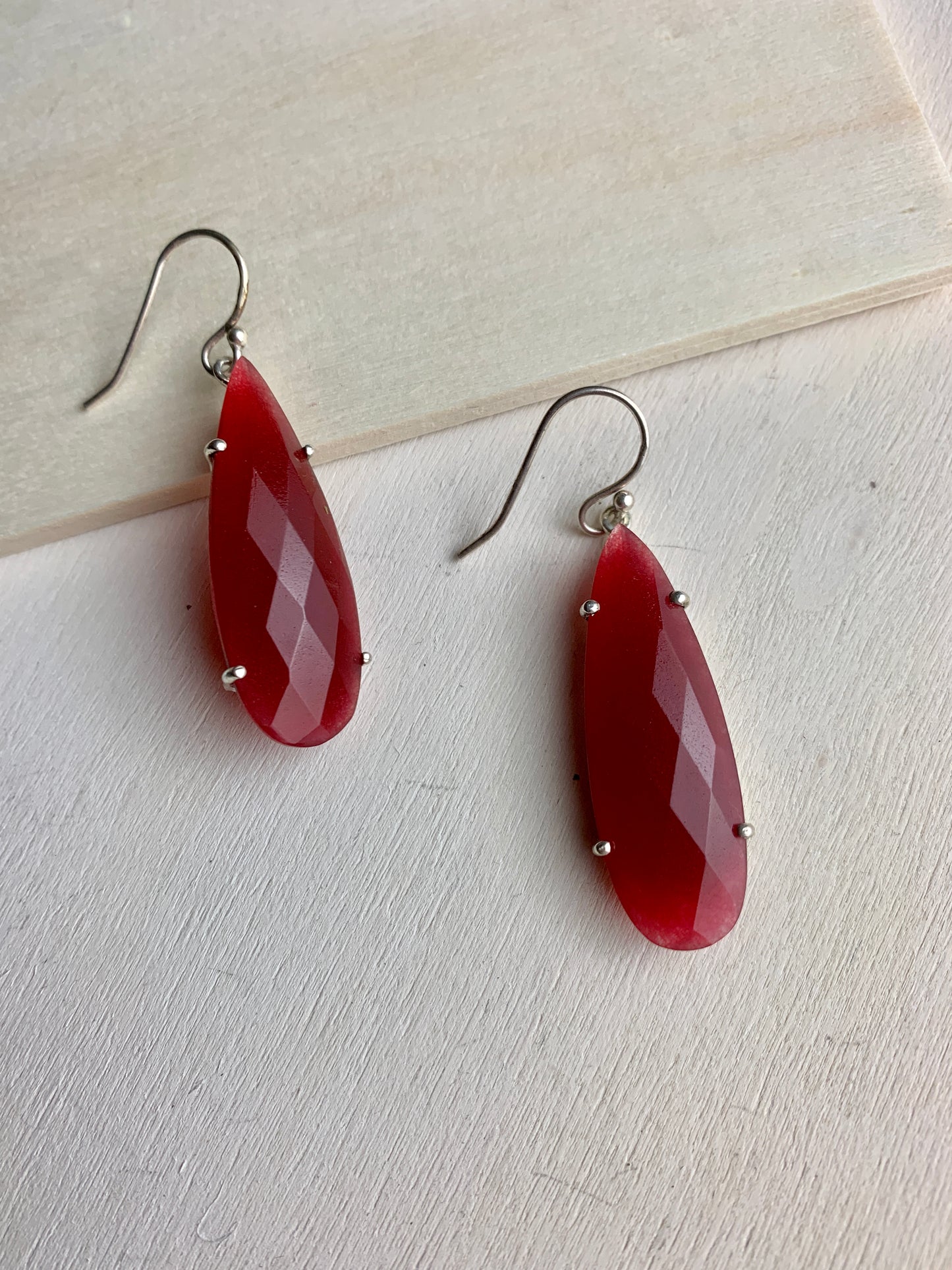 Carnelian Teardrop Earrings