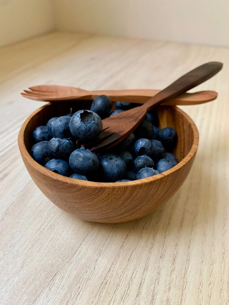 Rounded Wooden Bowl 3.75cm