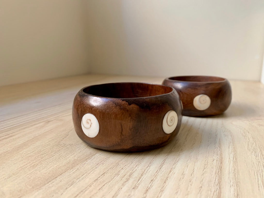Shell inlay Wood Bracelet