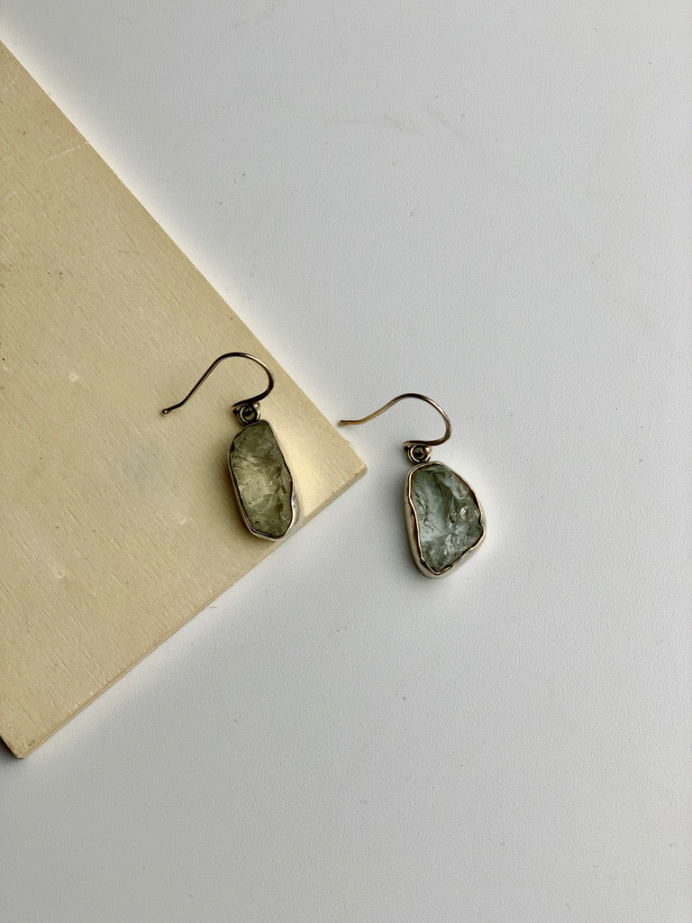 Raw Quartz Earrings