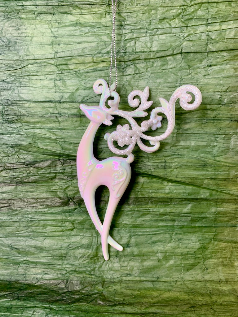 Iridescent Reindeer Ornament