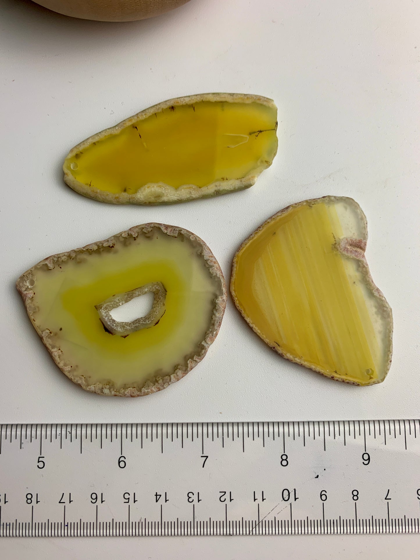 Agate Slice Yellow
