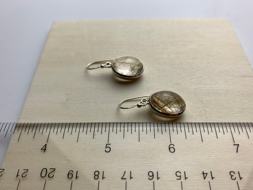 Augustine Earrings- Rutilated Quartz