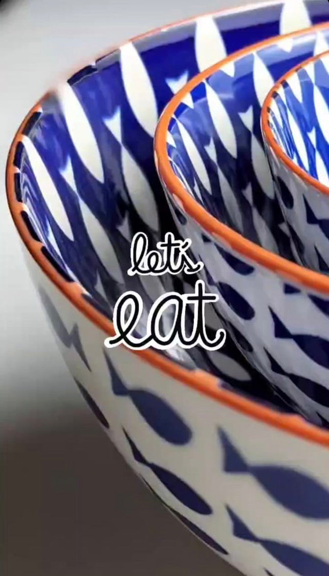 Fish Bowl Porcelain - 56 oz 8" Diameter