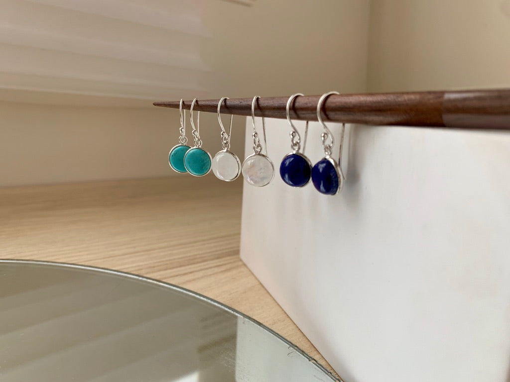 Gemstone Drop Earring