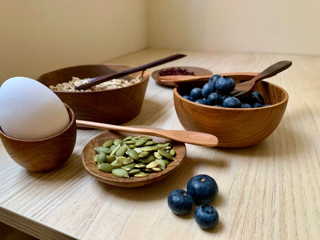Rounded Wooden Bowl 3.75cm