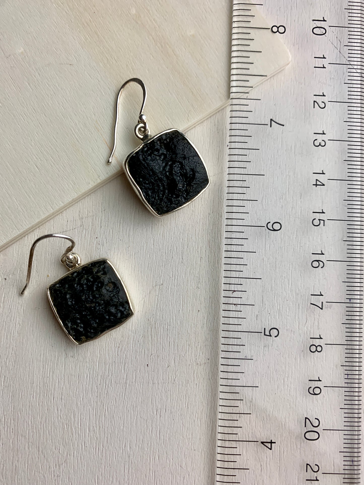 Square Raw Earrings