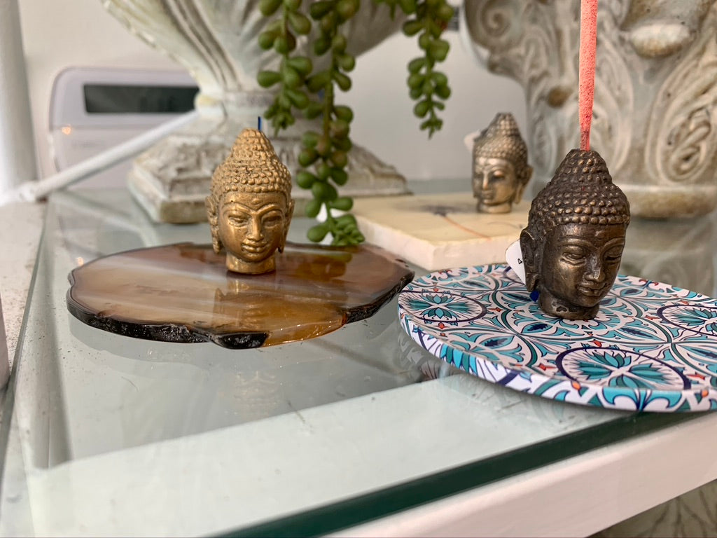 Buddha Head Incense Holder