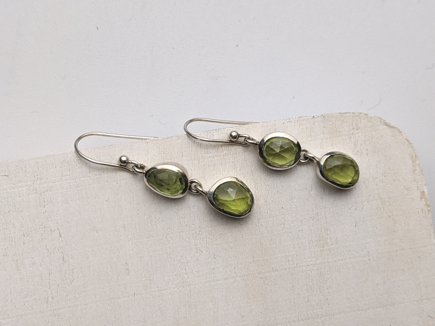 Dew Drops- Peridot Earrings