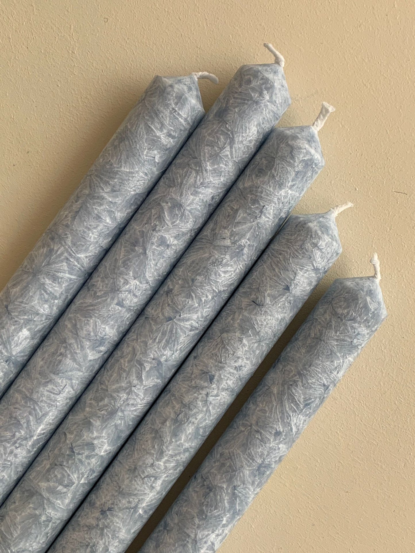 Light Blue Eco Dinner Candles- 6Pack