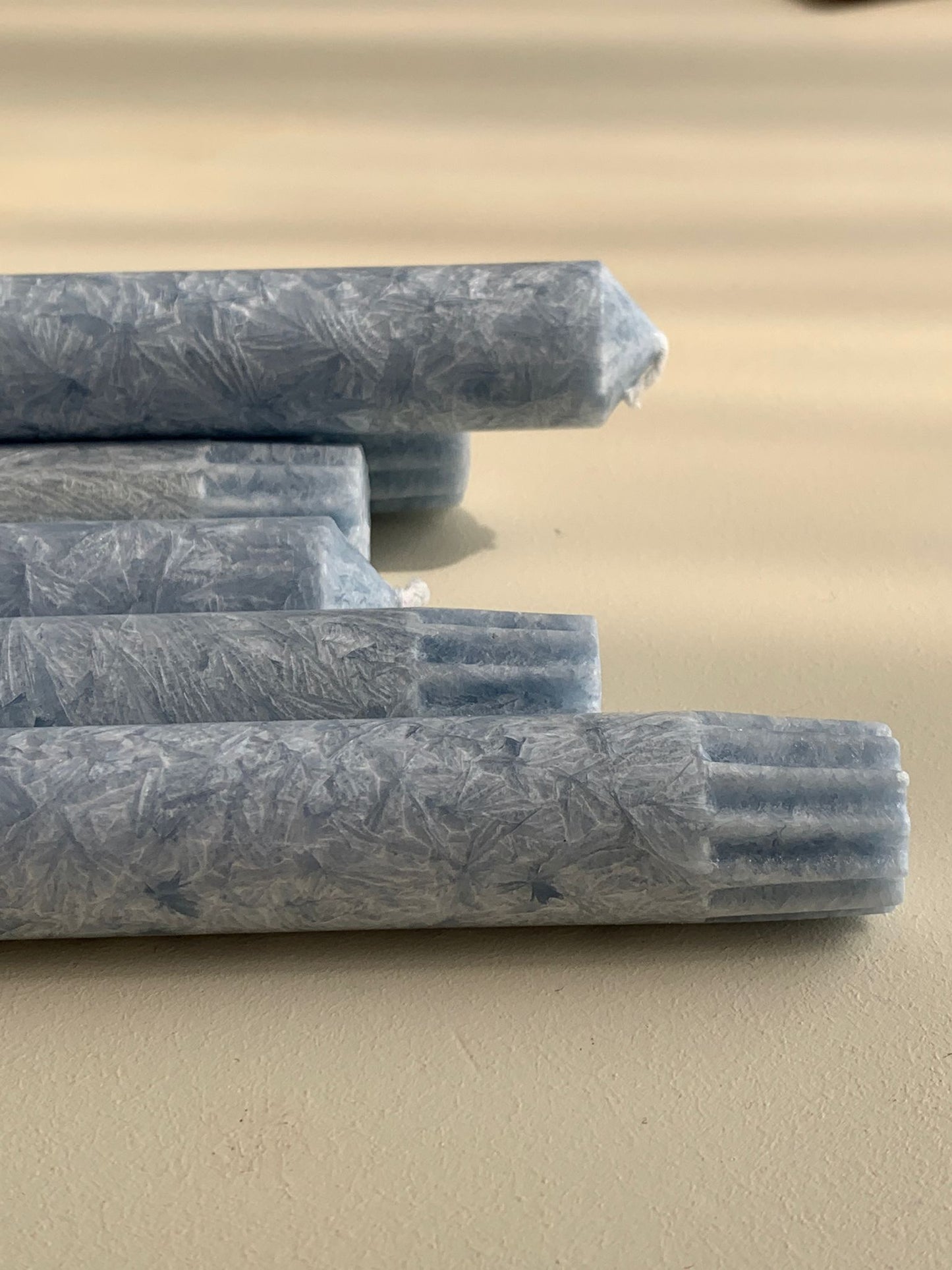 Light Blue Eco Dinner Candles- 6Pack
