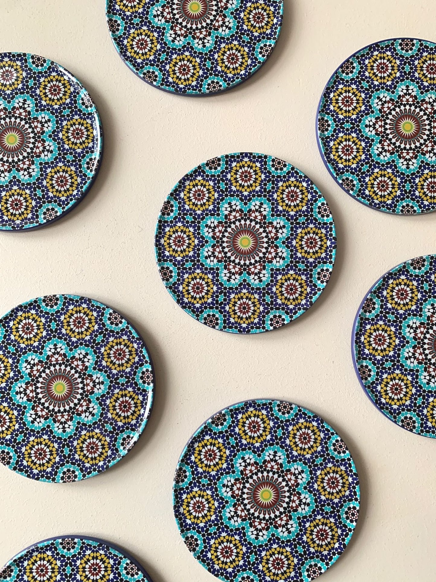 Mosaic Flower Coasters