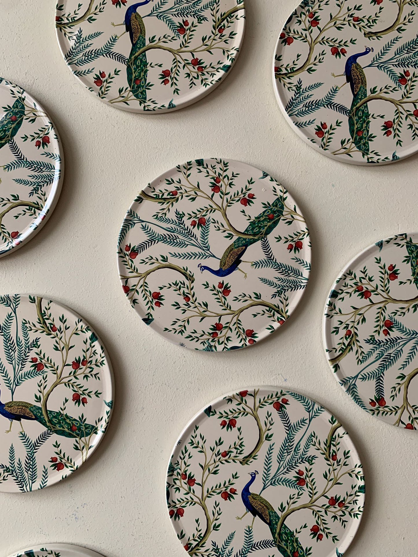 Pretty Peacock Coasters