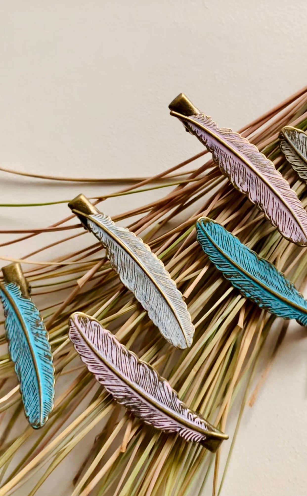 Feather Hair Clips (set of 2)