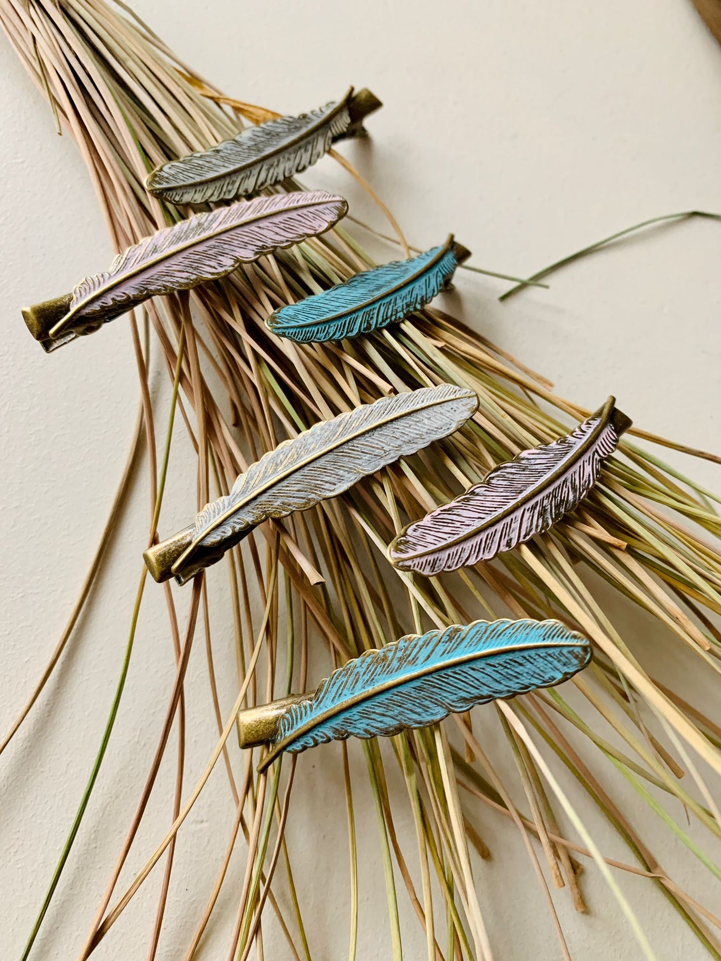 Feather Hair Clips (set of 2)