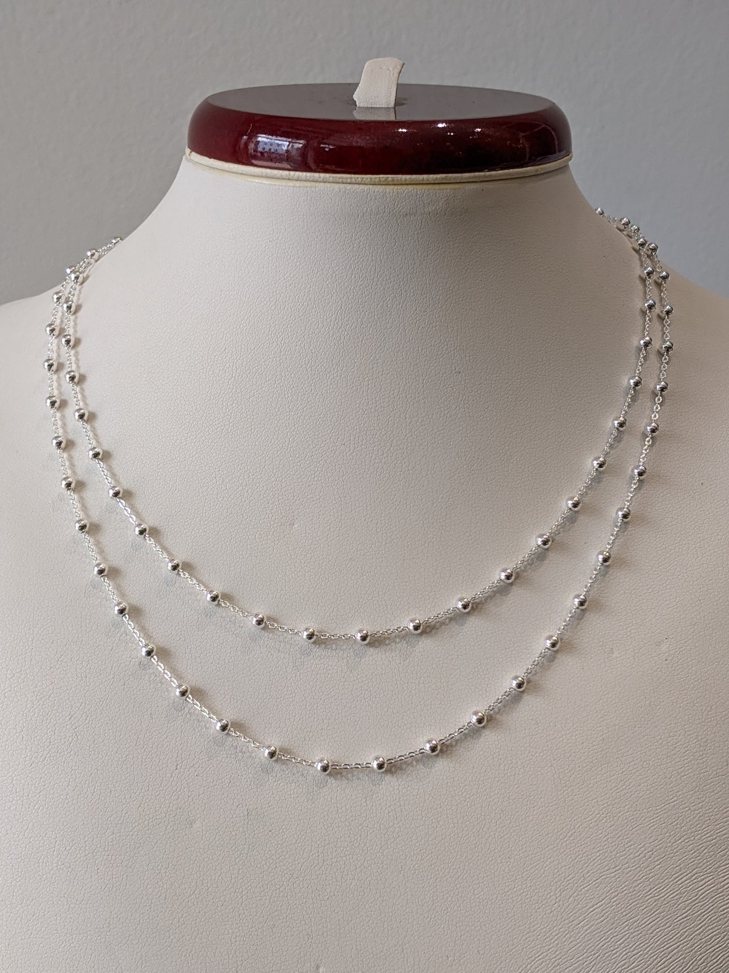 Silver Satellite Necklace - Chain link