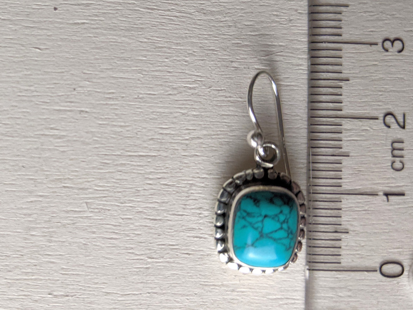 Turquoise Earrings- Silver