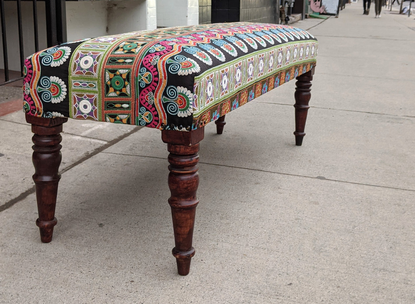 Embroidered Bench