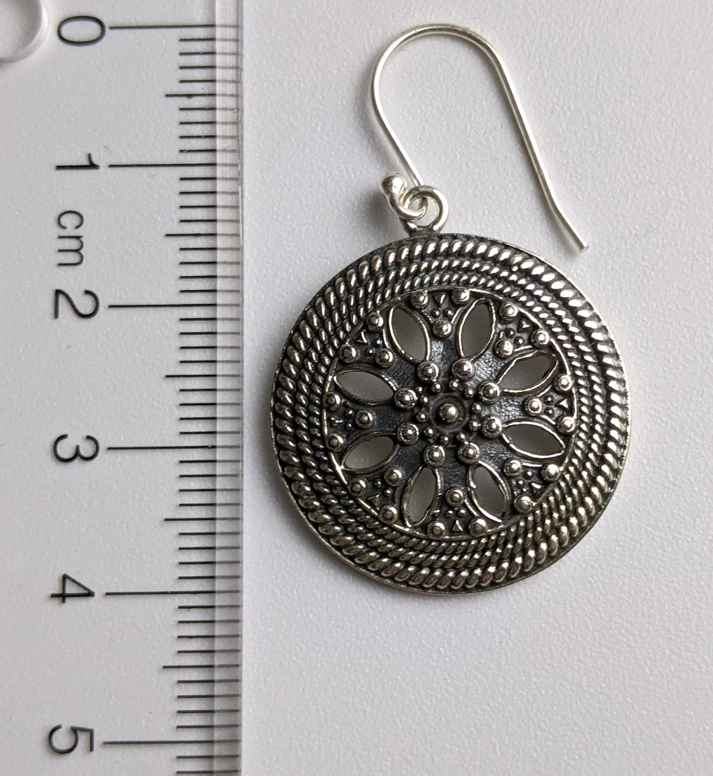 The Black Flower Earring