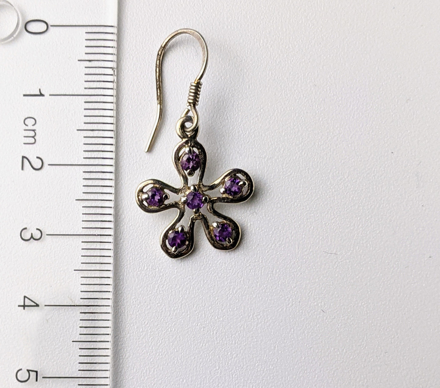 Flower Power Earring - Amethyst