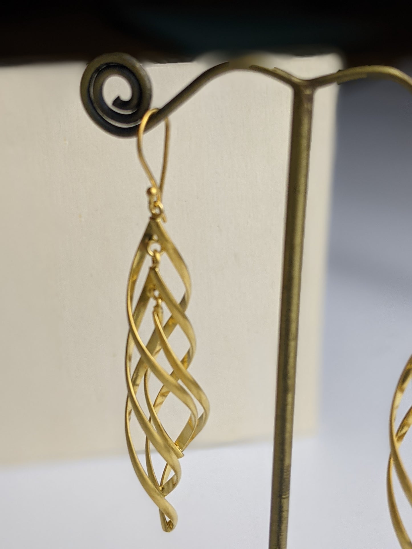 Spiral Dance Earrings- Gold Plated
