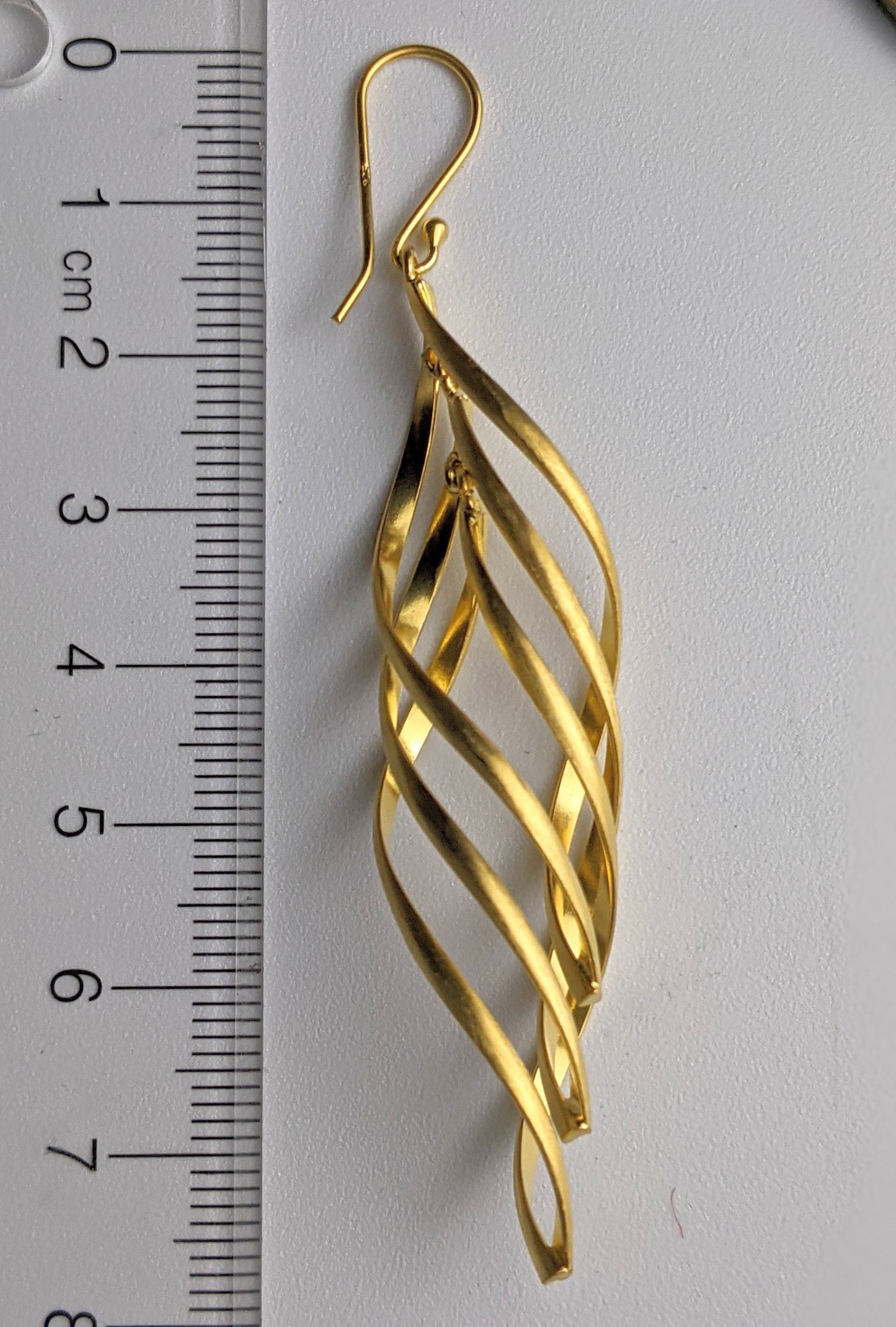 Spiral Dance Earrings- Gold Plated