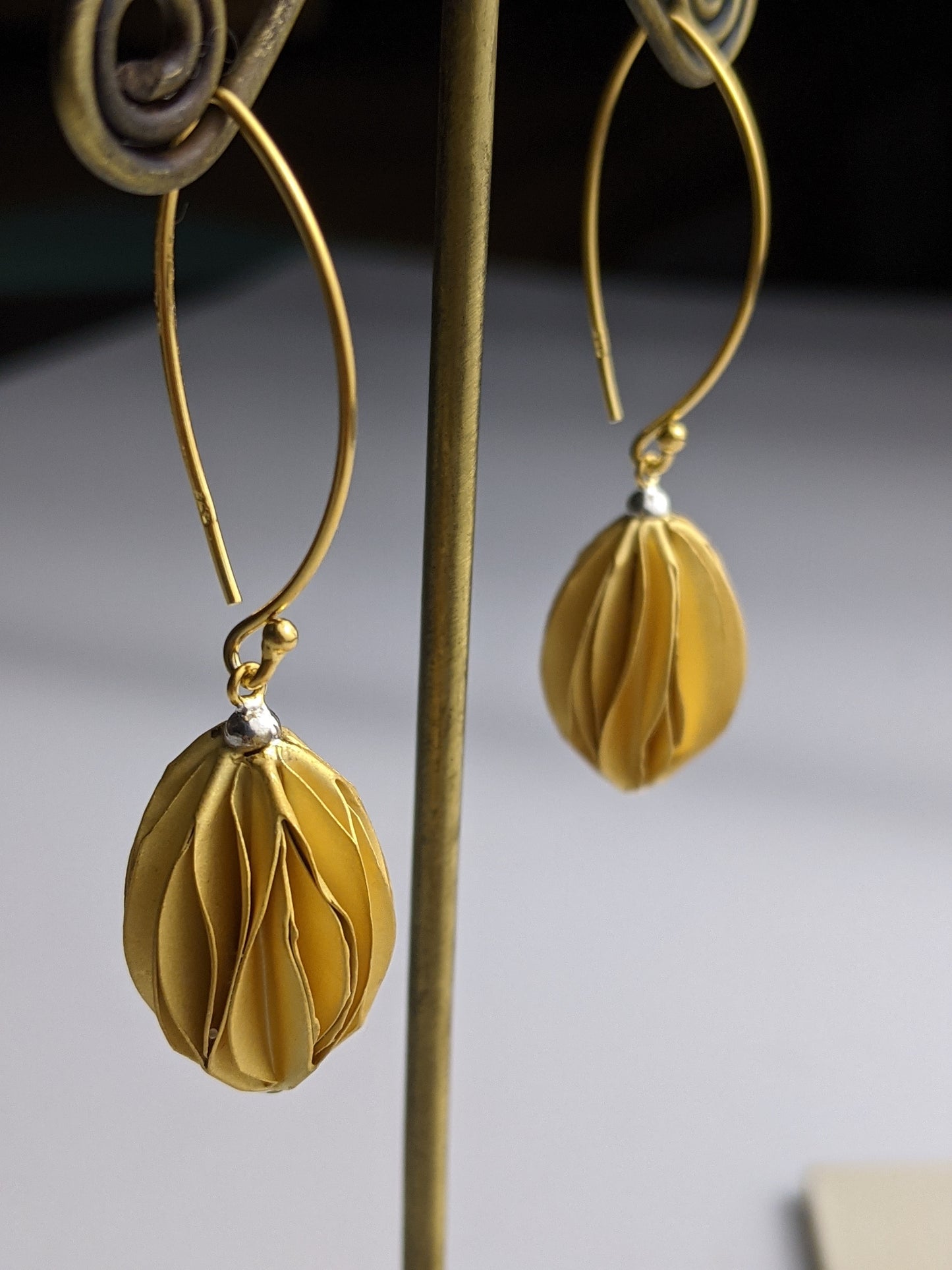 The Golden Ball Drop Earrings