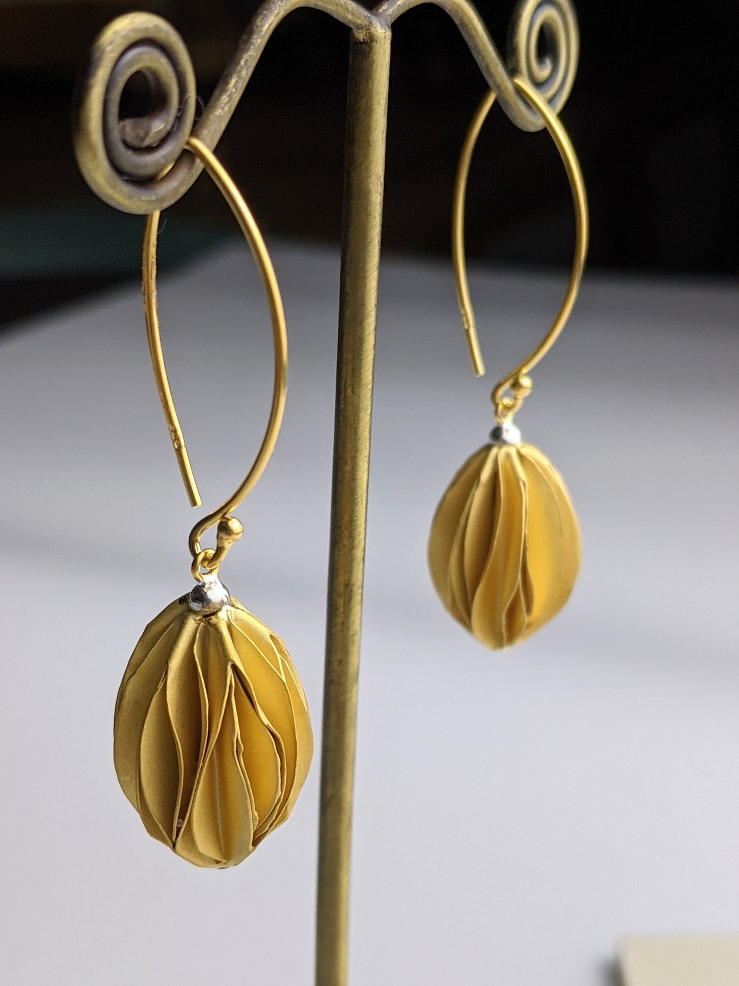 The Golden Ball Drop Earrings