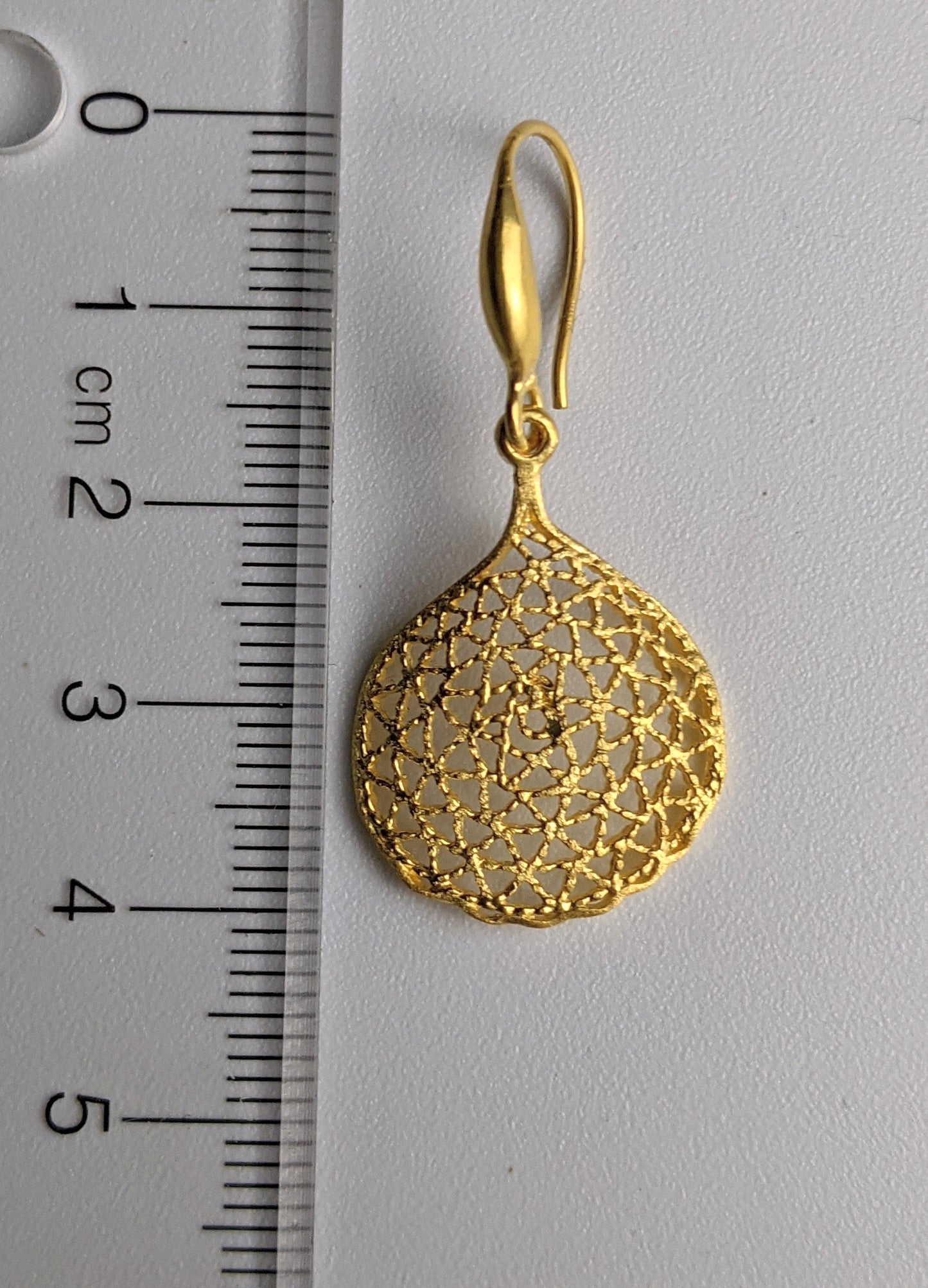 Golden Web Earrings