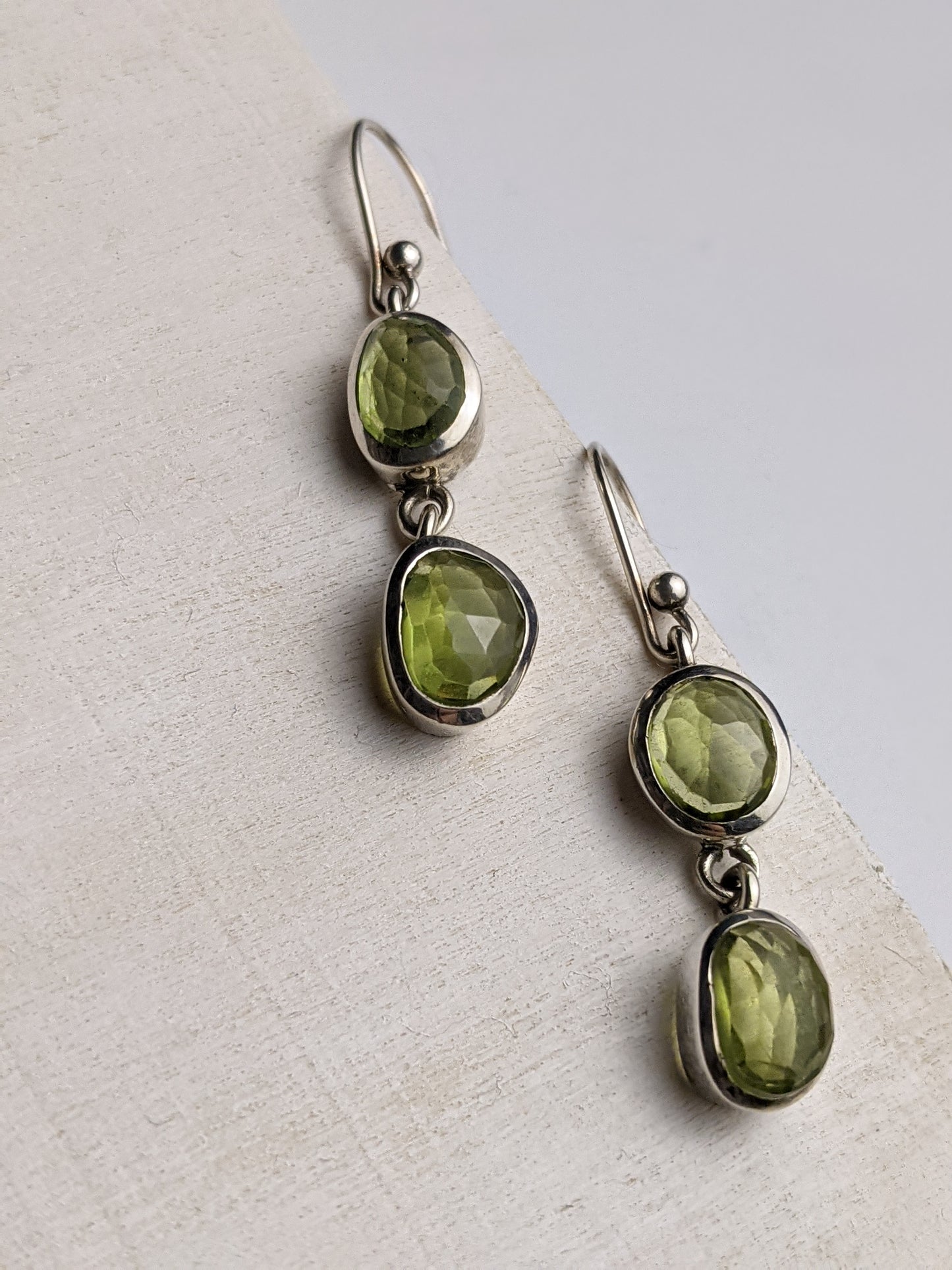 Dew Drops- Peridot Earrings