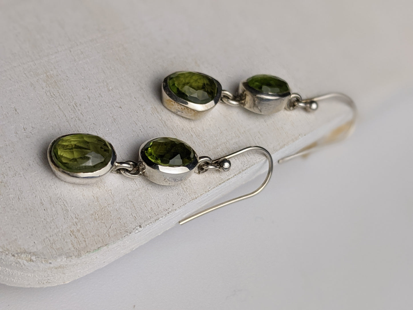 Dew Drops- Peridot Earrings