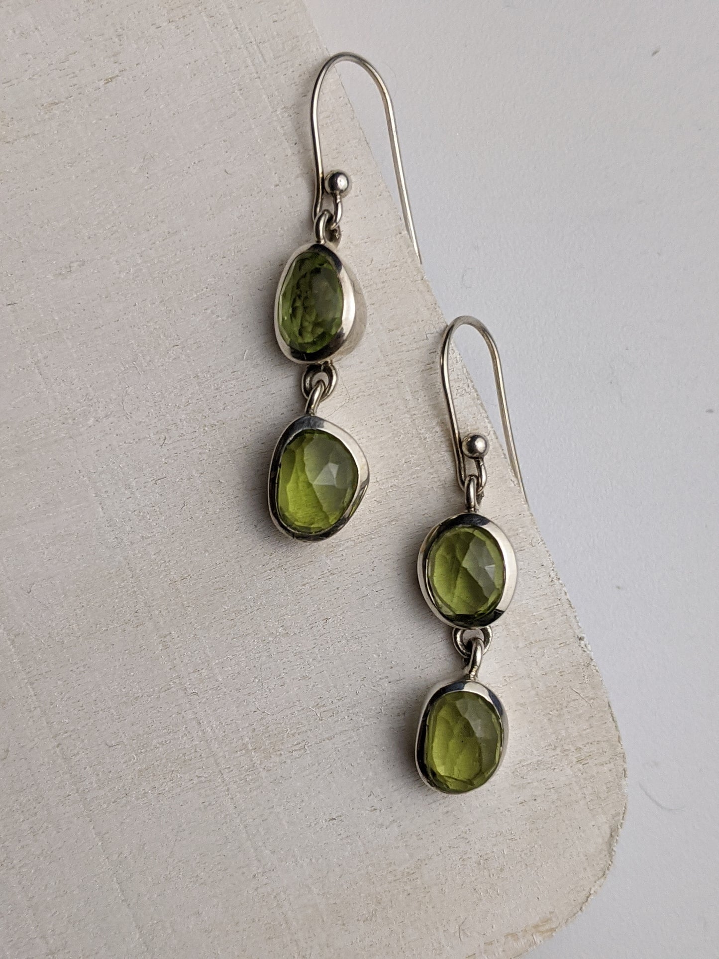 Dew Drops- Peridot Earrings