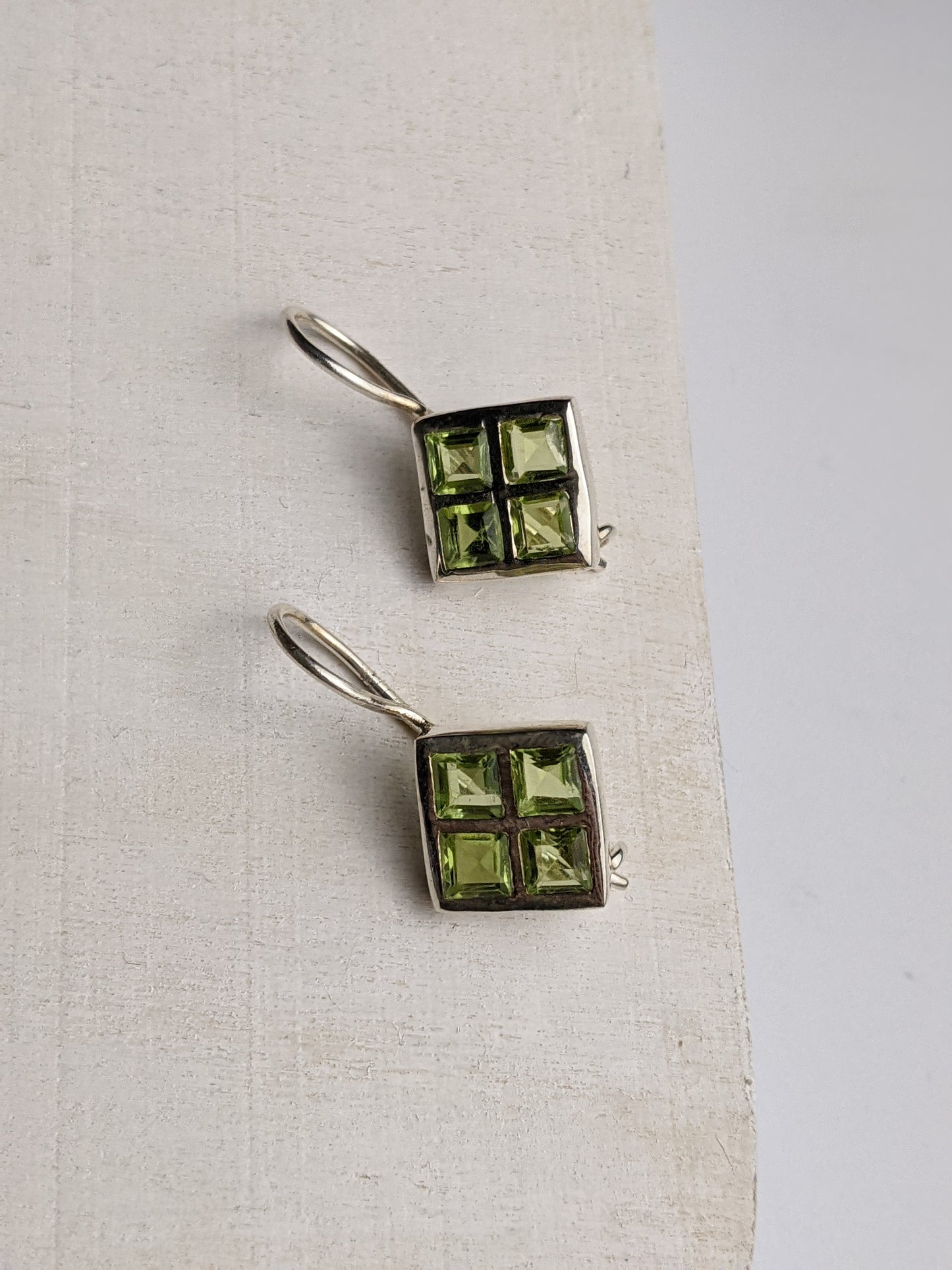 Cubic Delight- Peridot Earring