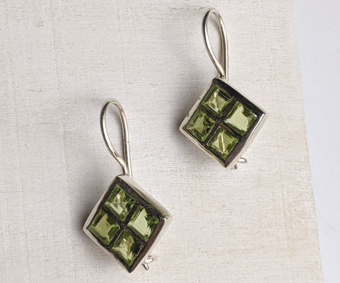 Cubic Delight- Peridot Earring