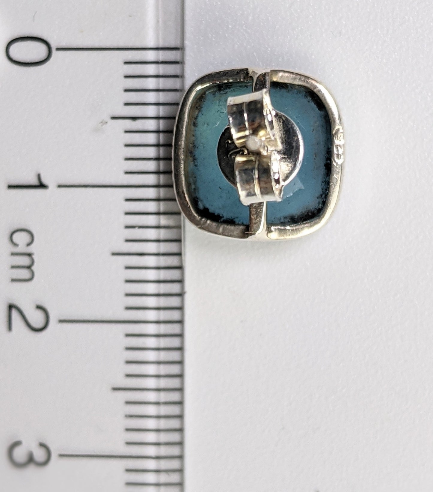 Chalcedony Blue Studs