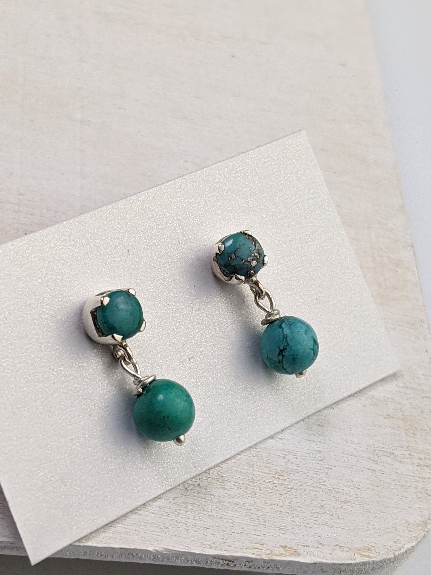 Turquoise Drop Studs