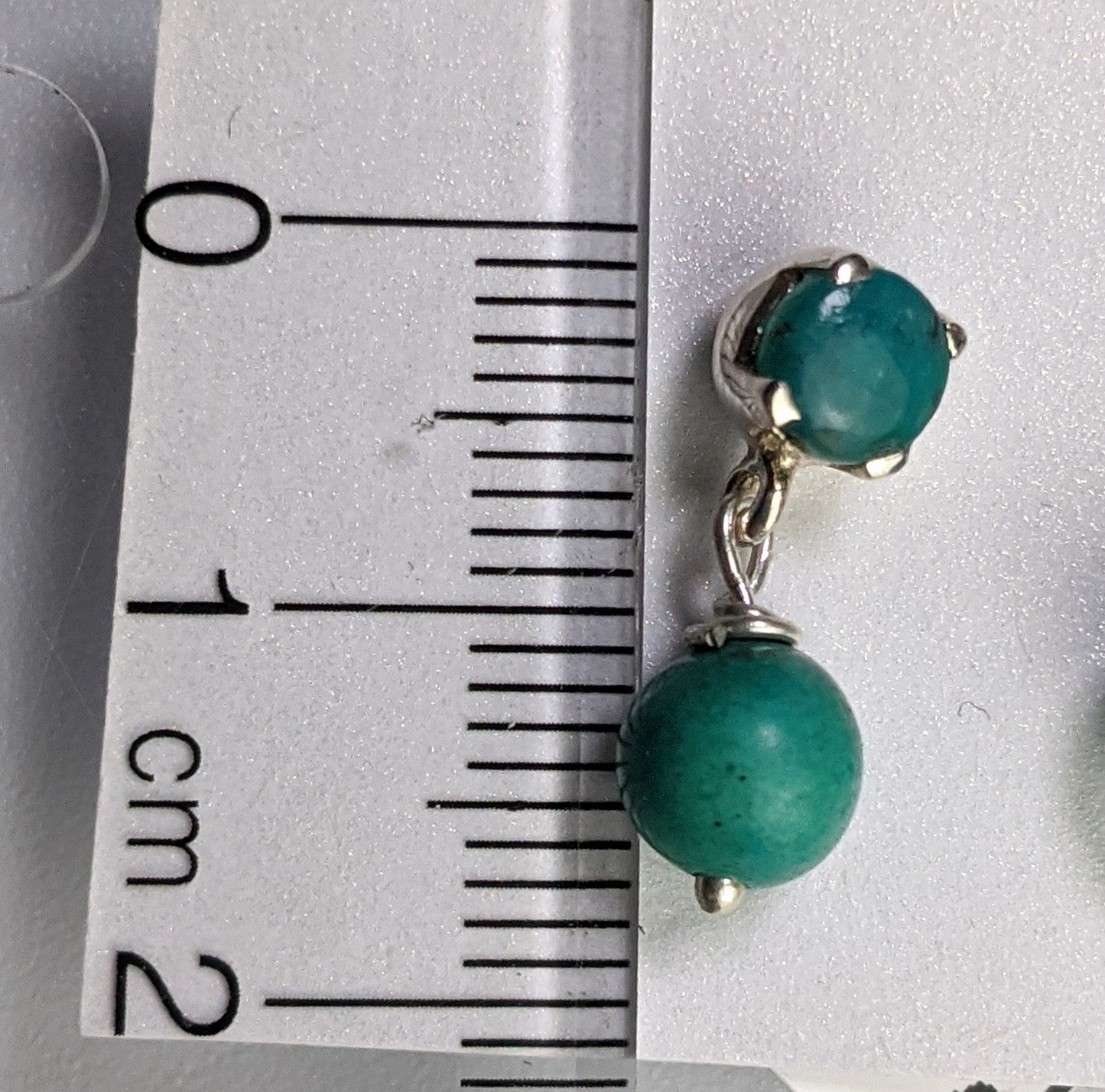 Turquoise Drop Studs