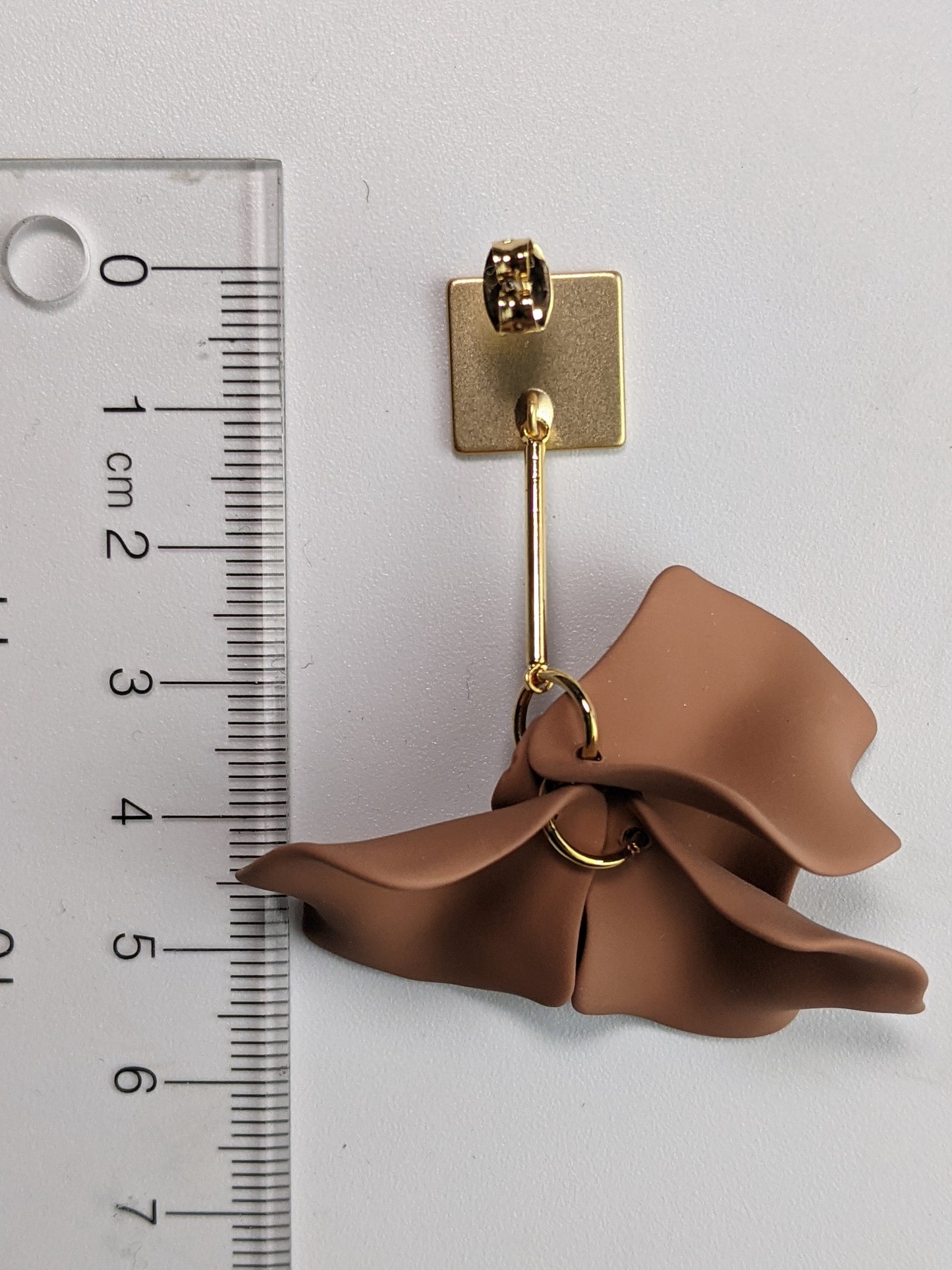 Matte Petal Earrings Blush