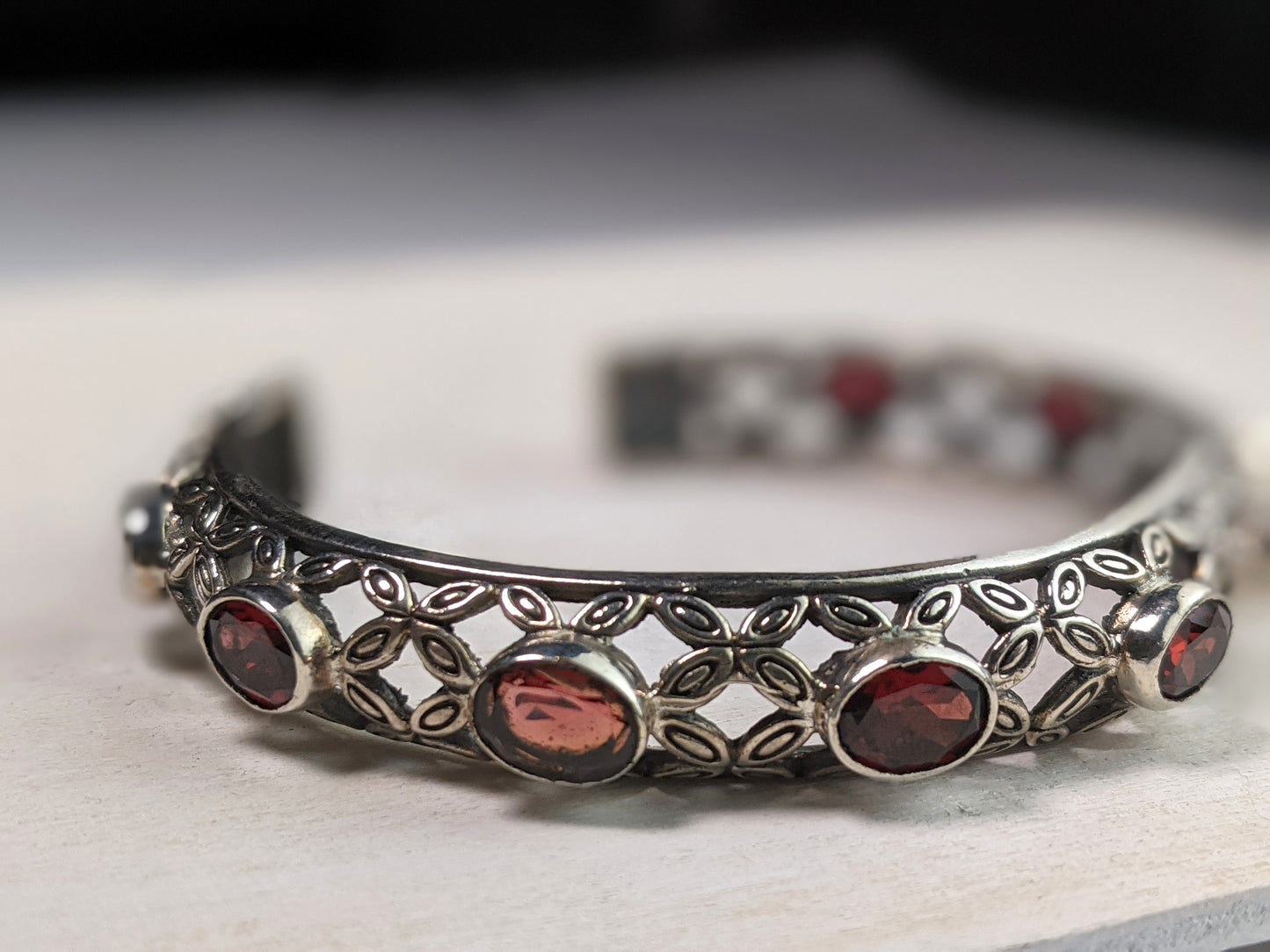 XOXO Garnet Cuff