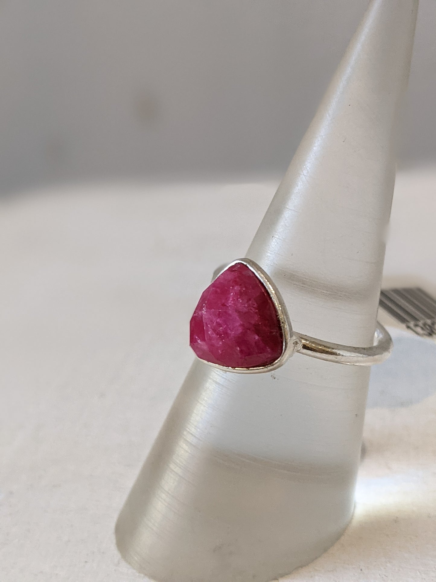 Trillium Stone Ring- Silver
