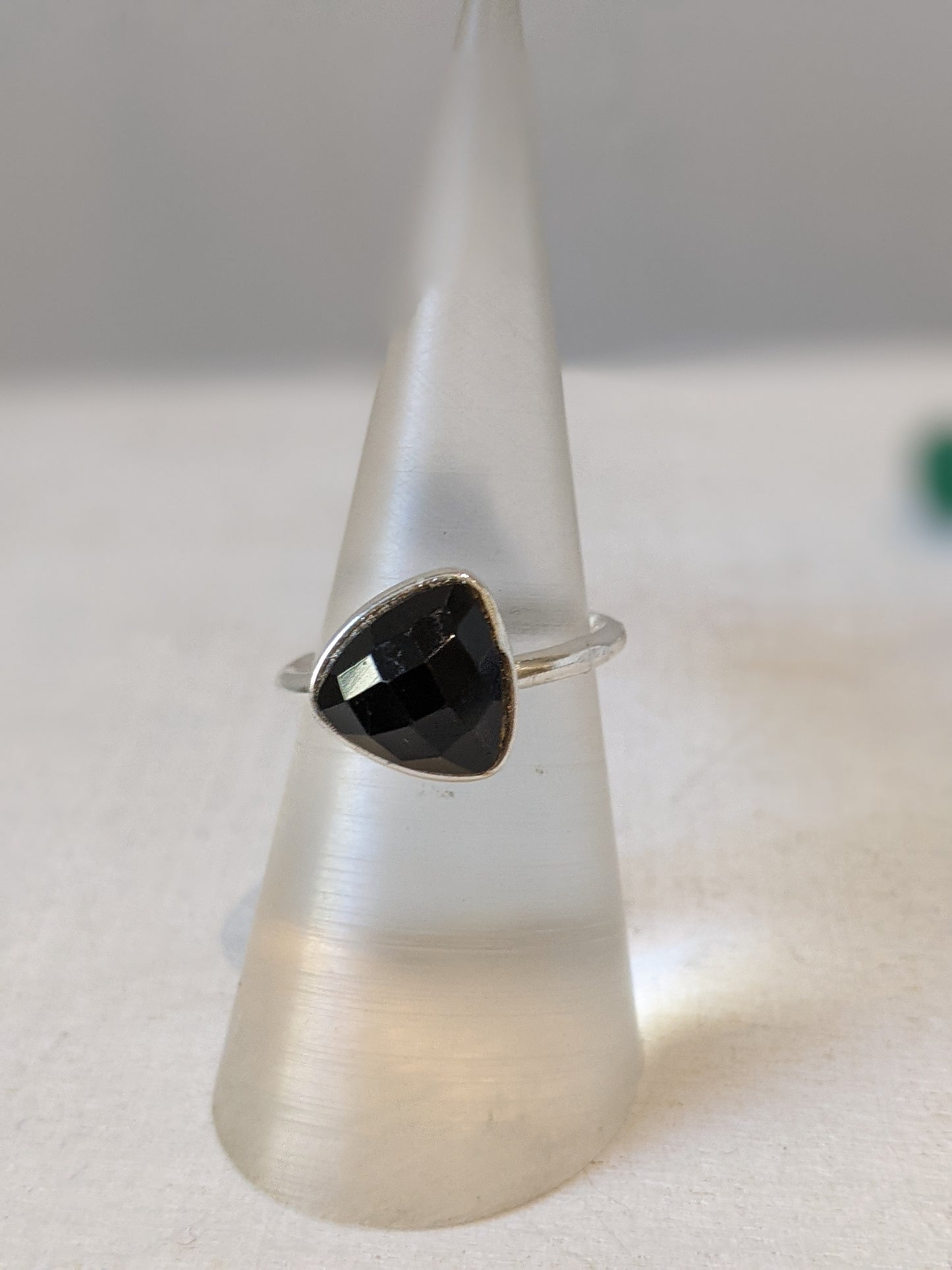 Trillium Stone Ring- Silver