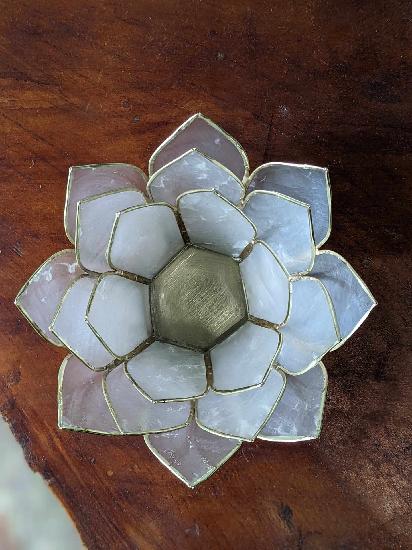 White Lotus Candle Holder