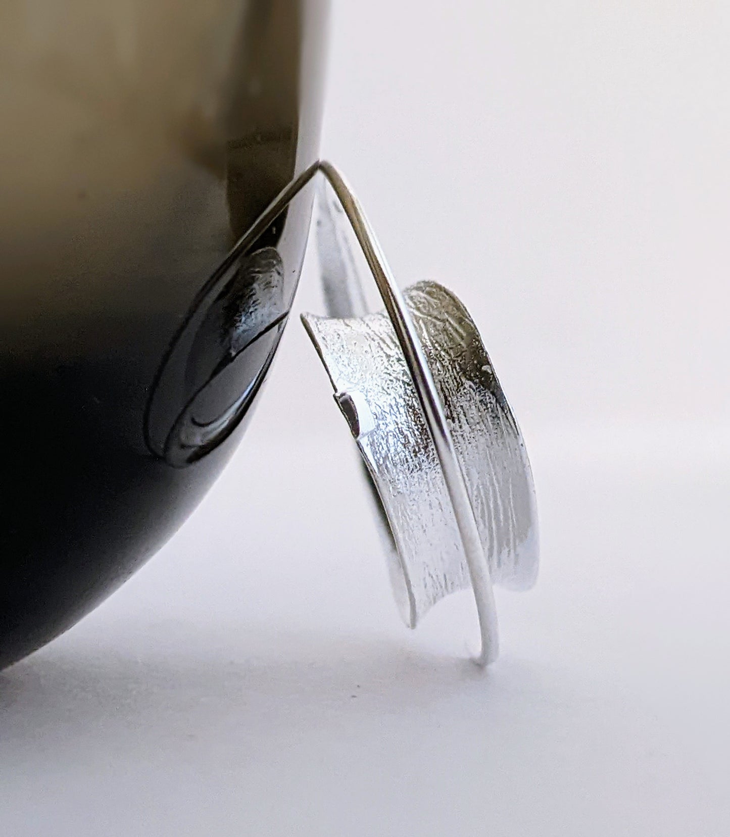 Spiral Brushed Hoop