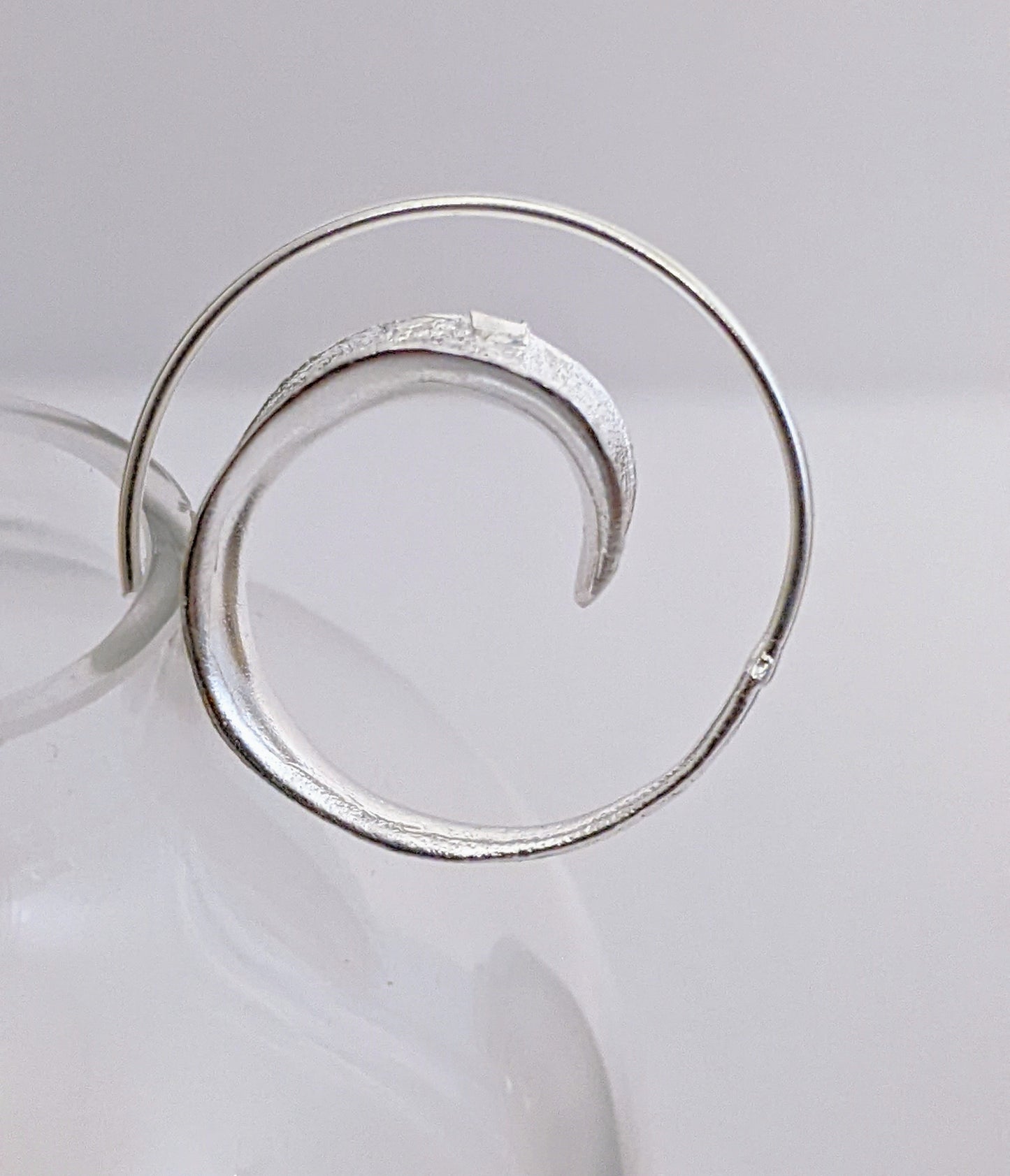 Spiral Brushed Hoop