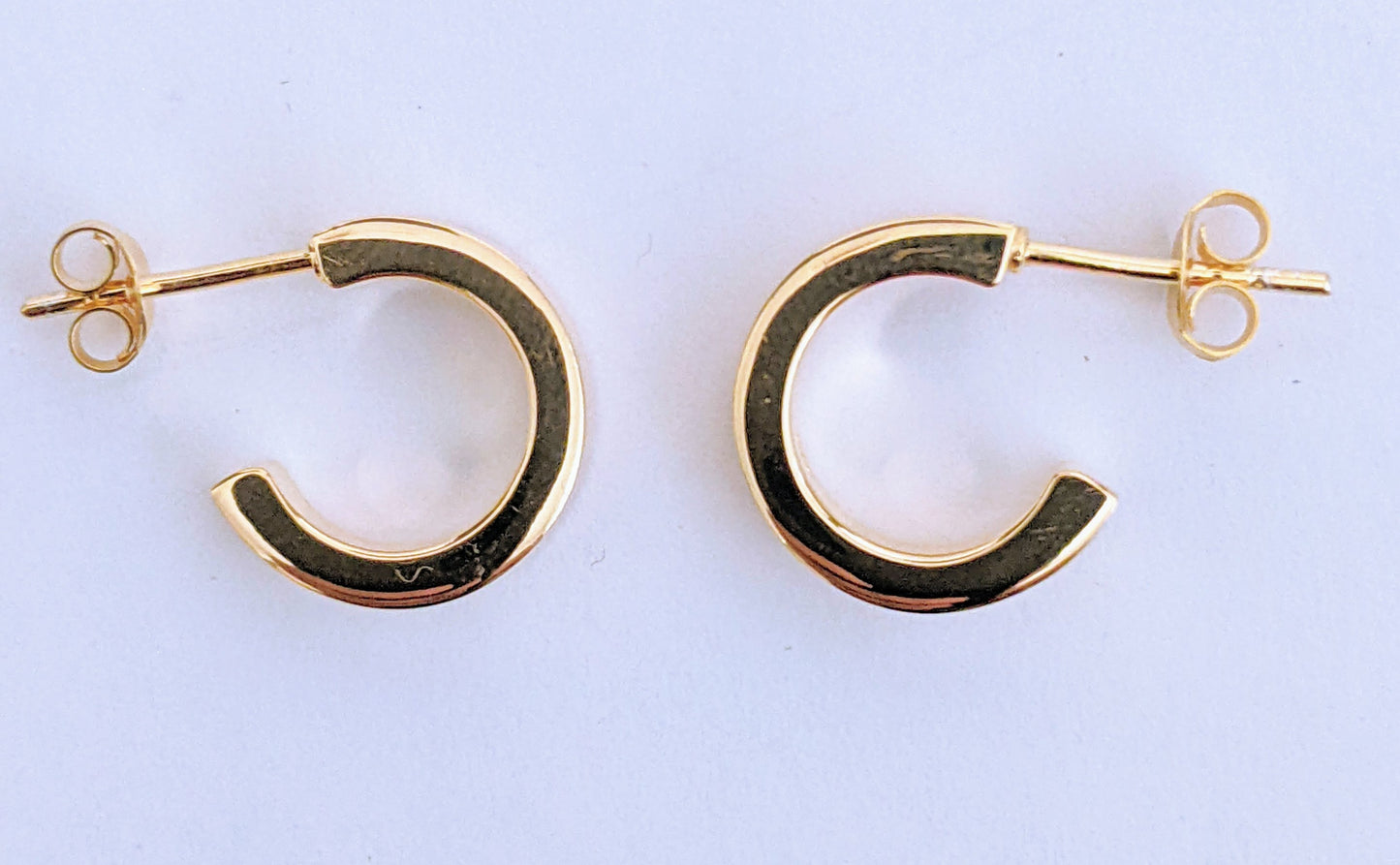 Mini Wide Gold Hoop