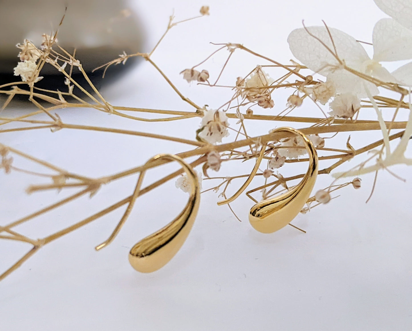 Honey Drop Gold Earrings