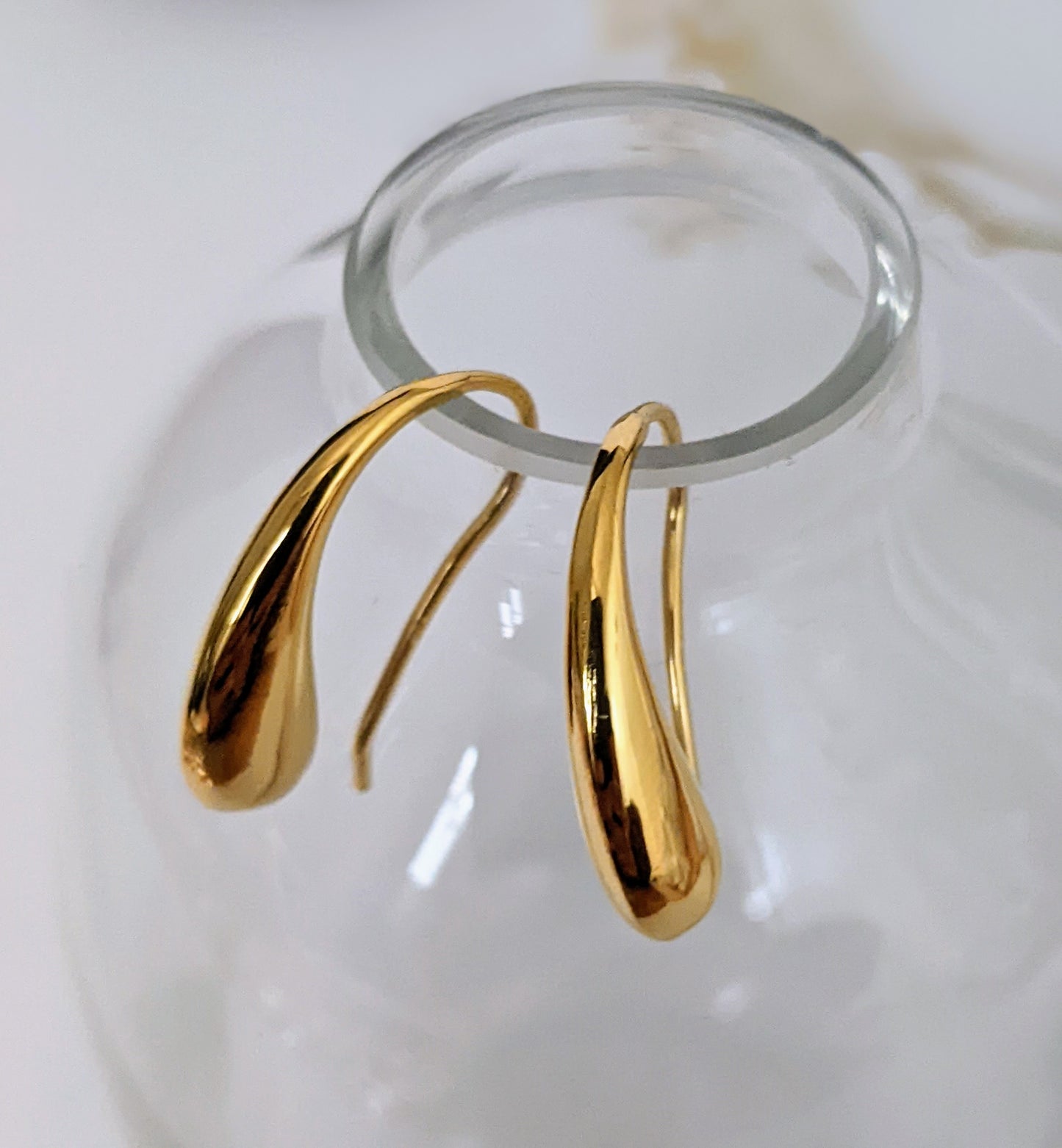 Honey Drop Gold Earrings