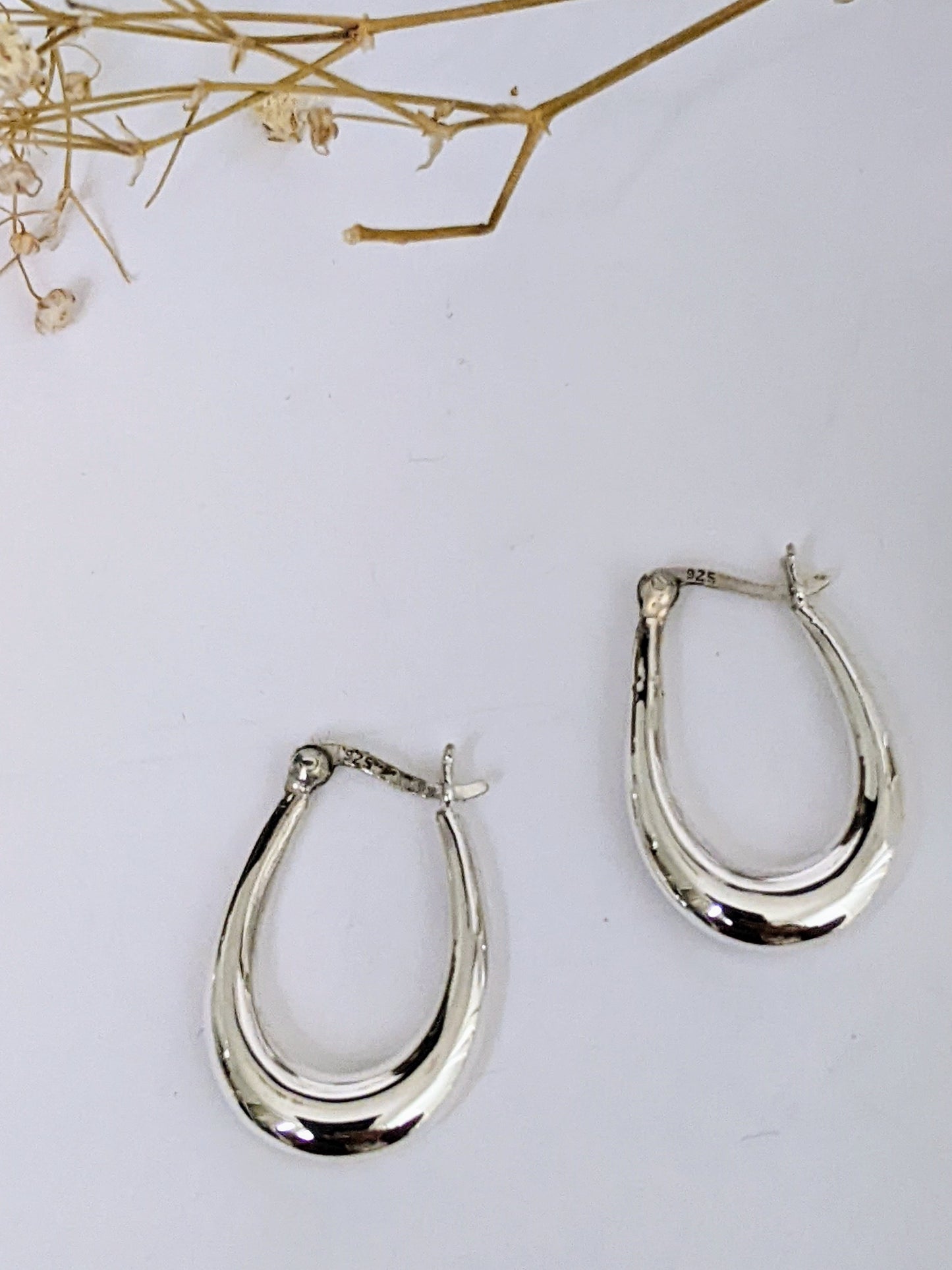 Oval Hoop Earrings